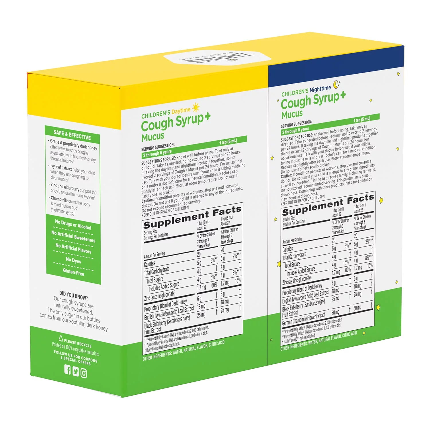 Zarbee's Children's Cough and Mucus Syrup (3 Pack)