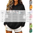 thumbnail image 4 of Busydd Halloween Graphic Hoodies For Women Trendy Cute Ghost Pumpkin Print Fall Tops Casual Long Sleeve Drawstring Hooded Sweatshirt With Pocket, 4 of 6