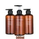 thumbnail image 4 of Dispensador de champú y acondicionador rellenable para gel de baño, juego de botellas de jabón con letras impresas, bomba de ducha, champú, 1 unidad, 3 unidades, 4 of 5