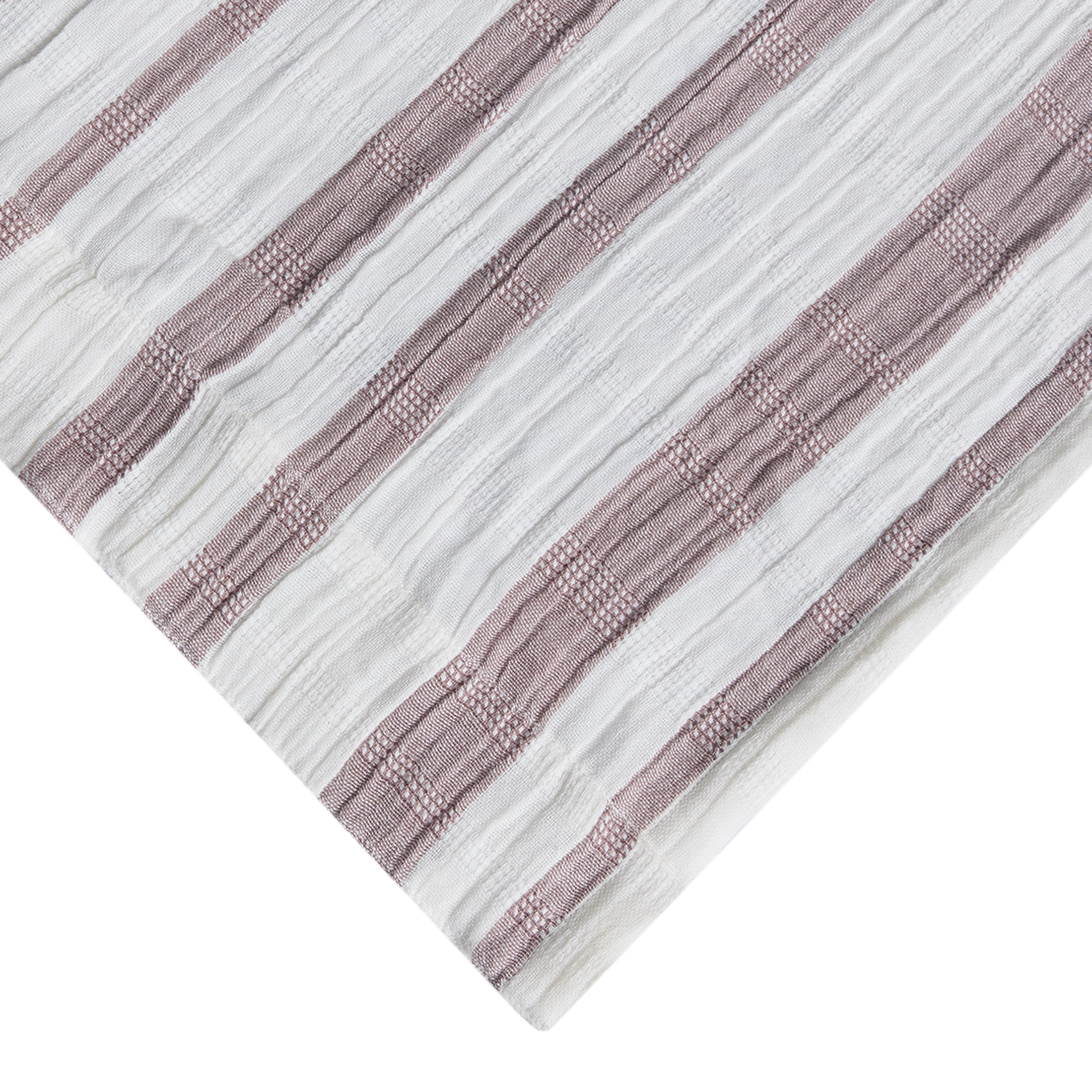 Better Homes & Gardens Violet Gem Gauze Stripe Shower Curtain, 100% Cotton, 72 in x 72 in