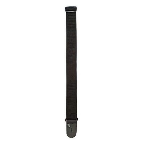 D'Addario Black Polypropylene Guitar Strap Black 2 in.