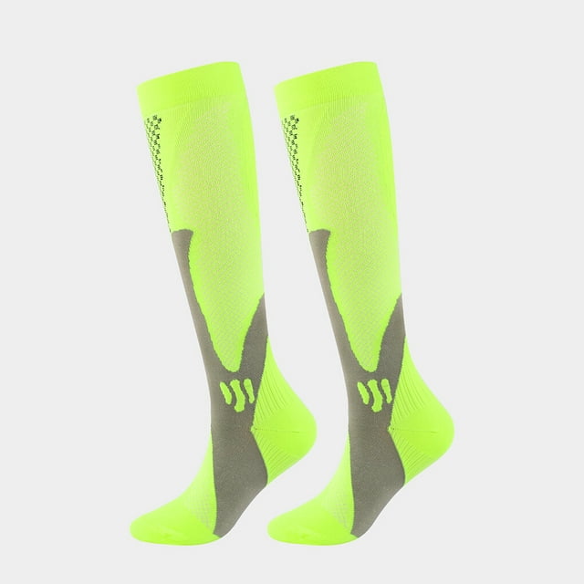 Chaussettes Soccer Confortables Respirantes Anti-Humidité Bas de Soccer Chauds Mi-Tube Extensibles Sport Extérieur Escalade Randonnée Vert Vert>P/M