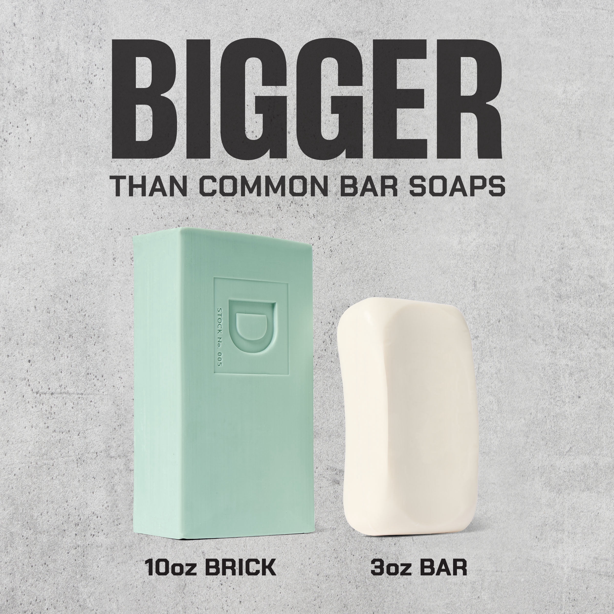 Duke Cannon Big Ass Brick of Soap for Men, Seawolf Scent, 10 oz Bar