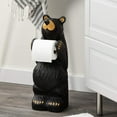 thumbnail image 5 of Little Johnny Bear Midnight Black 21 x 5 Resin Stone Toiler Paper Holder, 5 of 5
