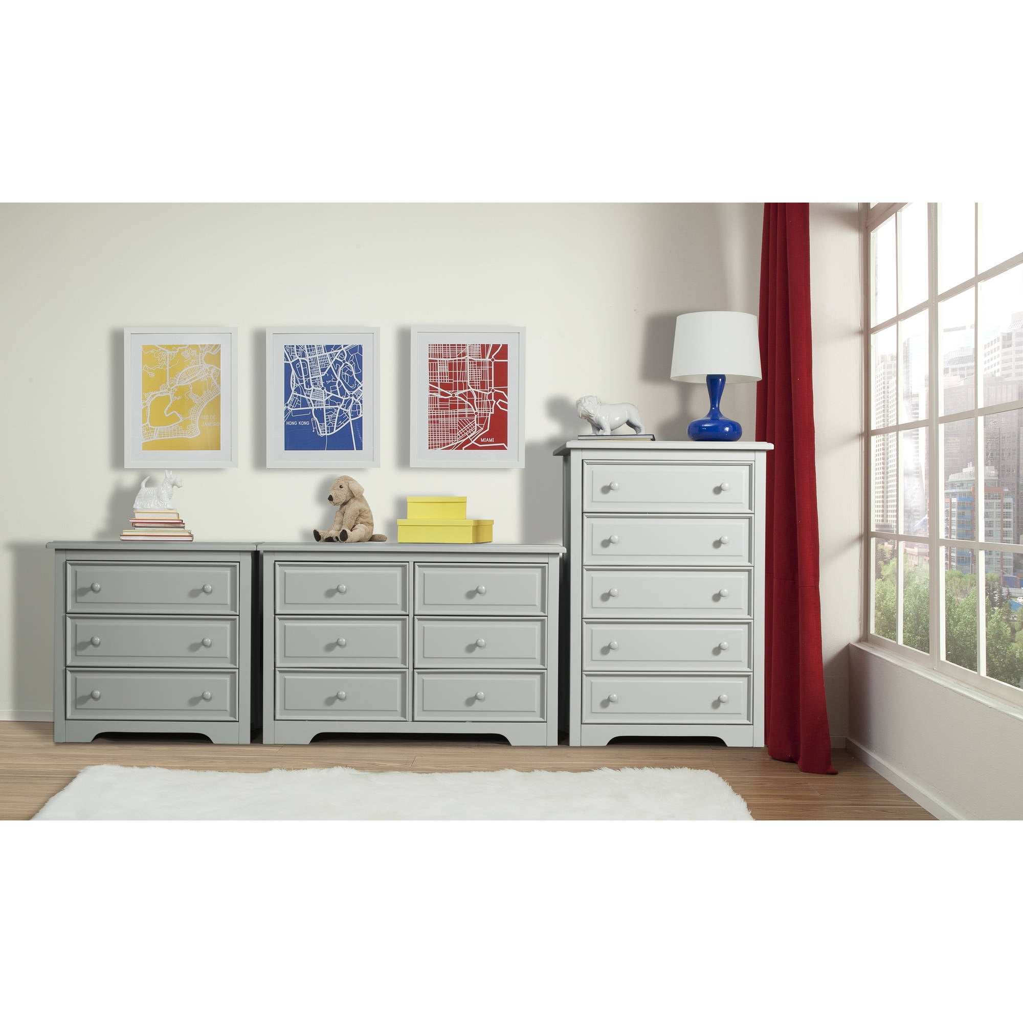 Graco 3 Drawer Dresser Gray