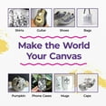 thumbnail image 3 of PINTAR Premium Acrylic Paint Pens - 3 Black & 3 White(6-Pack) Extra Fine Tip(0.7) Rock Painting, Ceramic Glass, Wood, Paper, Fabric, Water Resistant Paint Set, Surface Pen, Craft Supplies, DIY Project, 3 of 9
