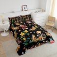 thumbnail image 4 of Erosebridal Boho Moth Bedding Full Comforter Set, Mandala Floral Down Comforter, Hippie Style Decor, Microfiber 3 Pieces, 4 of 7