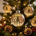 thumbnail image 4 of 1pc Clear Plastic Christmas Story Ball Ornament, Old Fashioned Scene Pendant for Tree Hanging Decor, Holiday Decor 3in, 4 of 7