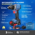 thumbnail image 3 of Rotomartillo Taladro Inalámbrico 1/2' Dc + 2 Baterías 2.0Ah, 3 of 12