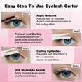 thumbnail image 4 of JUUTREN Heated Eyelash Curlers - Electric Eyelash Curler for Makeup Tools, Rechargeable Lash Curler with LED Display 3 Temp Settings, Fast Heat up within 10s, 24 Hours Long Lasting(White), 4 of 6