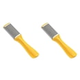 thumbnail image 4 of heritaly Foot File Stainless Steel Dead Skin Callus Removal Plastic Handle Scraper Professional Portable Household Pedicure Beauty Yellow 2Set, 4 of 6