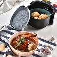 thumbnail image 3 of Hicess Silicone Air Fryer Tray Reusable Baking Pan Non-Stick Basket Liners Heat-Resistant Oven Accessories for Healthy Cooking, 3 of 8