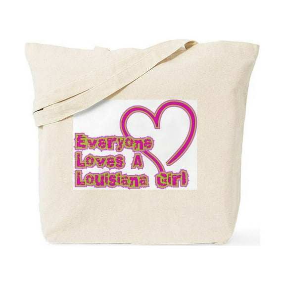 CafePress - Everyone Loves A Louisiana Girl Tote Bag - Unisex Canvas Tote Bag, Beige, 1-Piece