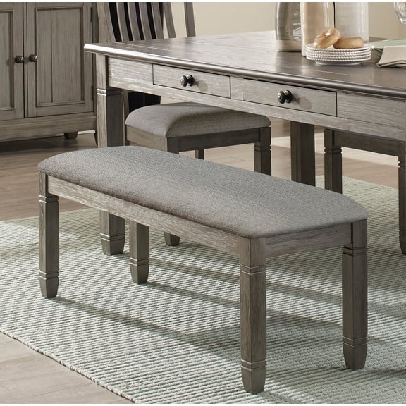 Nmkwnr Wood Frame Upholstered Seat Dining Bench for Home, Bar, Dining Room