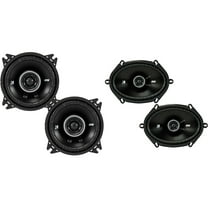 Kicker DSC680 6x8-Inch (160x200mm) Coaxial Speakers w/43DSC404 4" Coaxial Bundle