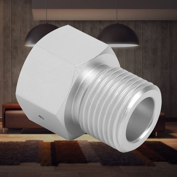 M Buder TR21-4 to W21.8-14 Cylinder Adapter Connector for Soda Maker Kits, Aluminium Alloy Soda Stream Co2 Cylinder Adapter with Gasket, 1.4in Length, Lightweight Carbonator Conversion Accessory