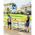 thumbnail image 7 of Freestanding Kayak Storage Rack for 2 Kayaks, Heavy Duty Rolling Kayak Stand with Lockable Wheels for Canoe, SUP and Surfboard, Black, 7 of 7
