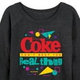 thumbnail image 3 of Coca-Cola - Retro - Coke Can't Beat The Real Things - Women's Lightweight French Terry Long Sleeve Shirt, 3 of 5
