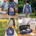 thumbnail image 3 of Yspwyqan Astronaut Capybara Kids Backpack Set for Boys Girls, 4 Piece with Lunch Box Water Bottle Bag, Galaxy 17 Inch Lightweight Laptop Backpack for Elementary, 3 of 7