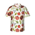 thumbnail image 2 of Goofa Tomatoes Hawaiian Shirt for Men, Unisex Summer Beach Casual Short Sleeve Button Down Shirts,Aloha Tropical Floral print shirt-Large, 2 of 9