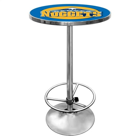 Denver Nuggets NBA Chrome Pub Table - Blue, Yellow, White