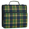 thumbnail image 5 of FORMRS Zipper Binder with Shoulder Strap 2-inch Ring 500 Sheet Capacity File Bag, Green Yellow Plaid Pattern, 5 of 5