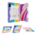 thumbnail image 3 of 3in1 Rotating Stand Case for Xiaomi Redmi Pad Pro/Xiaomi Poco Pad 12.1 inch 2024 with Hand/Shoulder Strap, Shockproof Rugged, Pink, 3 of 7