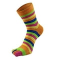 thumbnail image 7 of 6 Pairs Toe Socks 5 Finger Cotton Wicking Athletic Fit Women Shoe Sizes 6-9 (US), 7 of 7