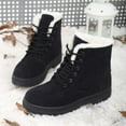 thumbnail image 7 of QISIWOLE Snow Boots Flat-Heel Autumn And Winter Plus Size Cotton Short Women's Boots,Clearance, 7 of 7