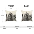 thumbnail image 2 of Watercolor Black Tree Pillow Covers 16 X 16 Inch Set of 2, Nature Themed Christmas Winter Throw Pillow Covers Rustic Forest Pillowcase Decor for Couch Sofa Home Outdoor, 2 of 6