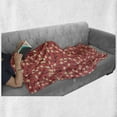 thumbnail image 6 of Flower Soft Flannel Fleece Throw Blanket, Doodle Style Floral Pattern Spring Romance Theme, Cozy Plush for Indoor and Outdoor Use, 50" x 70", Coral Cream, by Ambesonne, 6 of 6