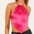thumbnail image 3 of Edvintorg Halter Top for Women Fashion Casual Solid Sexy Sleeveless Hanging Neck Solid Color Bellyband Base Shirt Party Clubwear Tops, 3 of 6