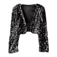 thumbnail image 2 of LYHao And Shine Girls Autumn Jacket Glitter Sequin Outerwear For Toddler And Kids Fashion Girls Jacket Coat,Sizes 4-5 Years, 2 of 6