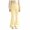 Yellow, variant on Xyant Girls Ribbed Knit Flare Leggings Elastic High Waist Bell Bottoms Bootcut Kids Stretchy Spring Fall Uniform Pants,Size 7-8 Years