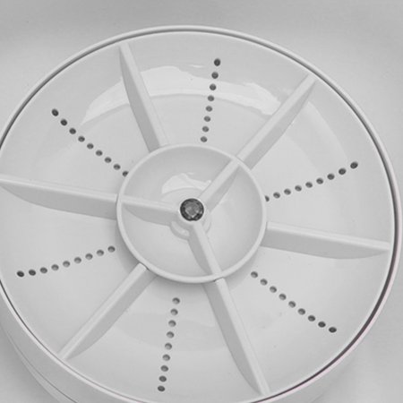 Thalyn Portable Washing Machine Mini Dishwasher, ABS PC Portable Countertop Dishwasher for Kitchen White