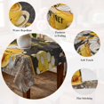 thumbnail image 5 of Yellow Gnomes Table Cloth Waterproof Tablecloths, Bee Daisy Honey Vintage Tablecloth Dining Table Cover for Kitchen Party Tabletop Outdoor, Rectangle Tablecloth 54x108 Inch, 5 of 9