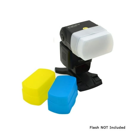 Pro Flash Diffuser - MaximalPower Flash Diffuser for Canon 430EX/430EXII (WT/BL/YL)