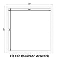 thumbnail image 2 of Oyster Shell White Picture Frame Mat for 22x22 Frames - Fits 20x20 Photos - 1 Mat, 2 of 7