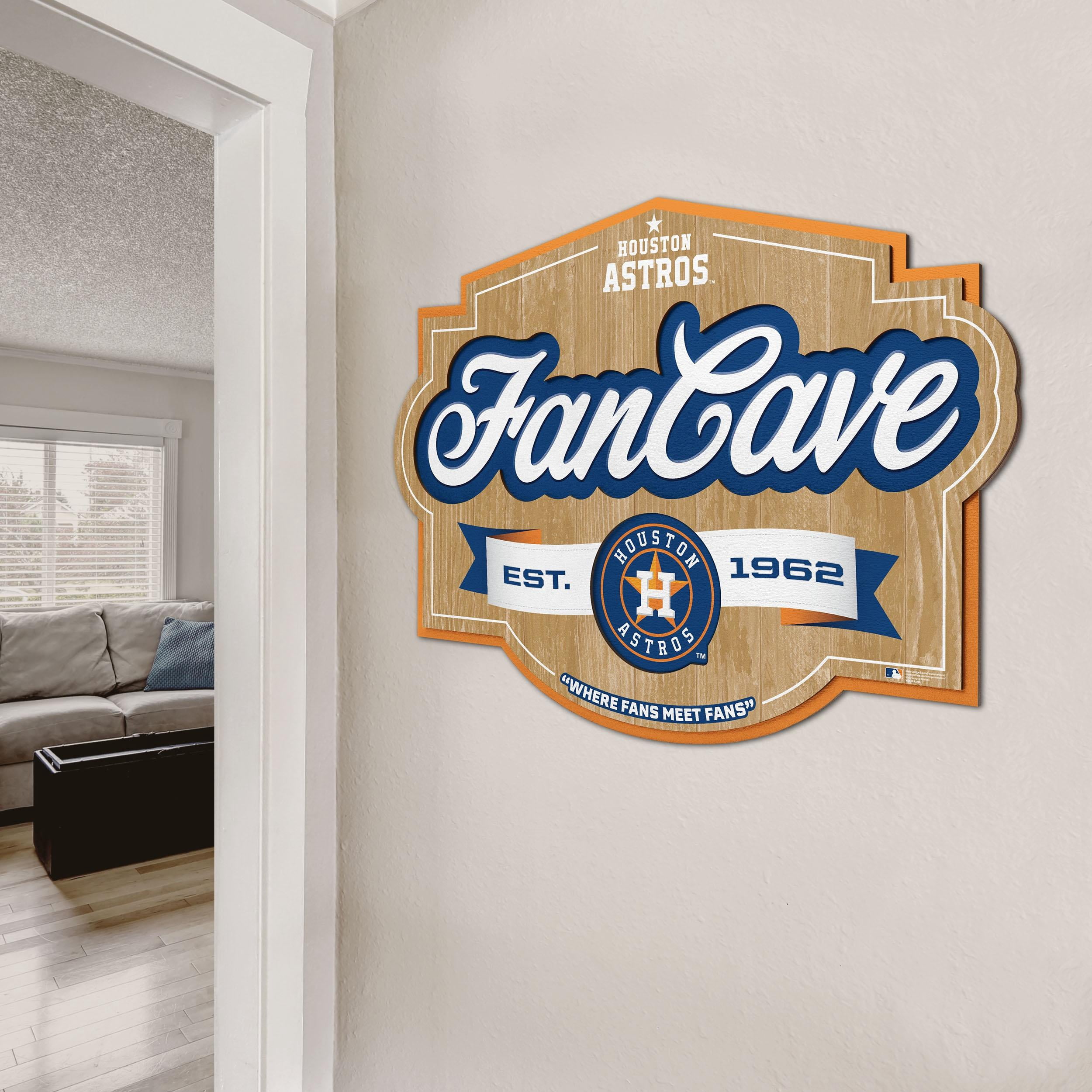 YouTheFan MLB Houston Astros Fan Cave Sign