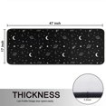 thumbnail image 5 of Kitchen Rugs Sets Of 2,Black White Star Moon Planet Comet Pattern Anti Fatigue Kitchen Mat Rugs Non Slip Washable,Decorative Kitchen Floor Mats for Kitchen,Sink,Laundry,17"x47"+17"x47", 5 of 5