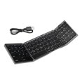 thumbnail image 4 of Tachiuwa BT Foldable Keyboard Black Portable Travel Keyboard for Laptop Flat Computer Gray, 4 of 9