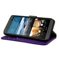 thumbnail image 6 of Jumbl Slim Leather Wallet Case  for HTC M9 - Purple, 6 of 8