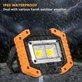 thumbnail image 4 of Foco De Construcción LED Batería 2 Juegos, Foco Recargable Con Batería 30W 2000LM, Luz De Trabajo LED Portátil USB, Para Garaje, Camping, Pesca, Sitio De Construcción De Emergencia, 3 Modos De, 4 of 5