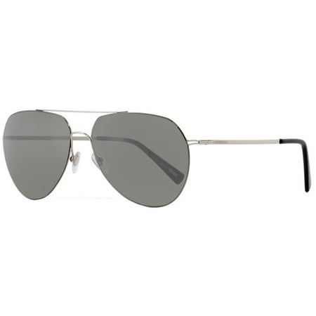 Mont Blanc MB595S­16A­60 Aviator Men's Silver Frame Grey Lens Genuine Sunglasses