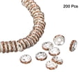 thumbnail image 3 of Uxcell Metal Spacer Beads Plated Crystal Rhinestone Spacer Beads Round Spacer 200Pcs Champagne 10mm, 3 of 7