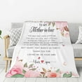 thumbnail image 2 of LHSHID Mothers Day Mother in Law Gifts Birthday Gifts for Mother Best Mother in Law Gift Ideas Gifts for Mom in Law Throw Blanket 50x60in, 2 of 6