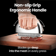 thumbnail image 5 of Gourmet Easy - Meat Tenderizer Tool, Easy to Clean, One Piece Design - No Disassembly Needed, Ultra Sharp Needle Blades 100% Stainless Steel, Heavy-Duty Kitchen Gadgets, Meat Needle, 5 of 7