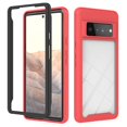 thumbnail image 4 of MasteelfCA Rugged Clear Smartphone Shell 3-In-1 Anti-Scratch Phone Cover Compatible for Pixel 6 Pro, 4 of 6