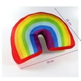 thumbnail image 2 of Almohada de arcoíris de 35cm para niñas y niños, cojín decorativo para cama, relleno en forma de arco, sofá de felpa, almohada, 2 of 5