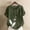 Army Green, variant on QUNYINEY Women Tops Short Sleeve Crew Neck Feather Casual Shirts Button Linen Loose Pullover Tops